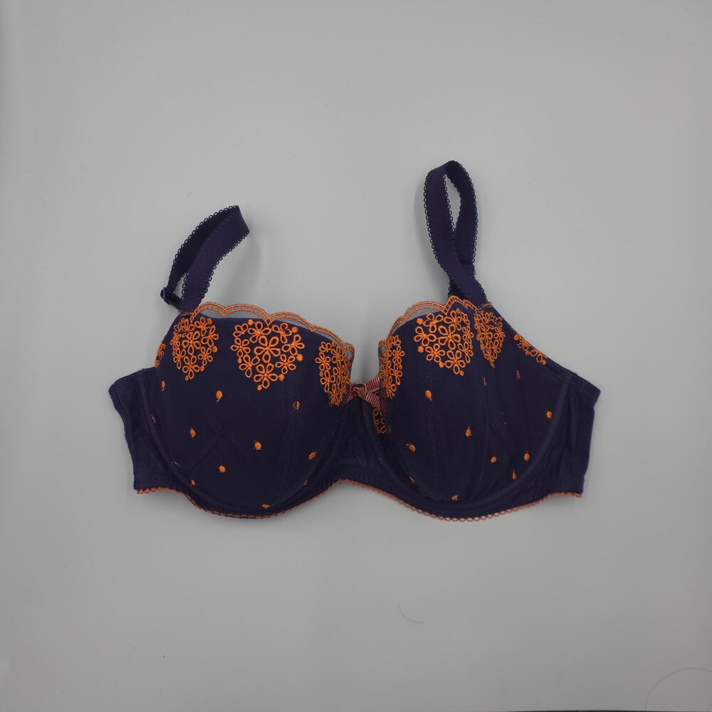 Cleo by Panchae 7441 Christina Balconette Bra in Purple Size 34DD